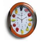 reloj de pared de frutas