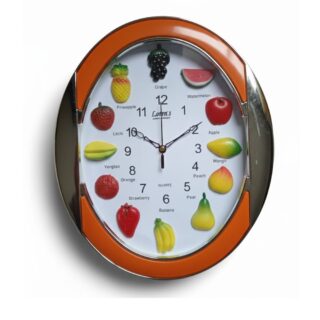 reloj de pared de frutas
