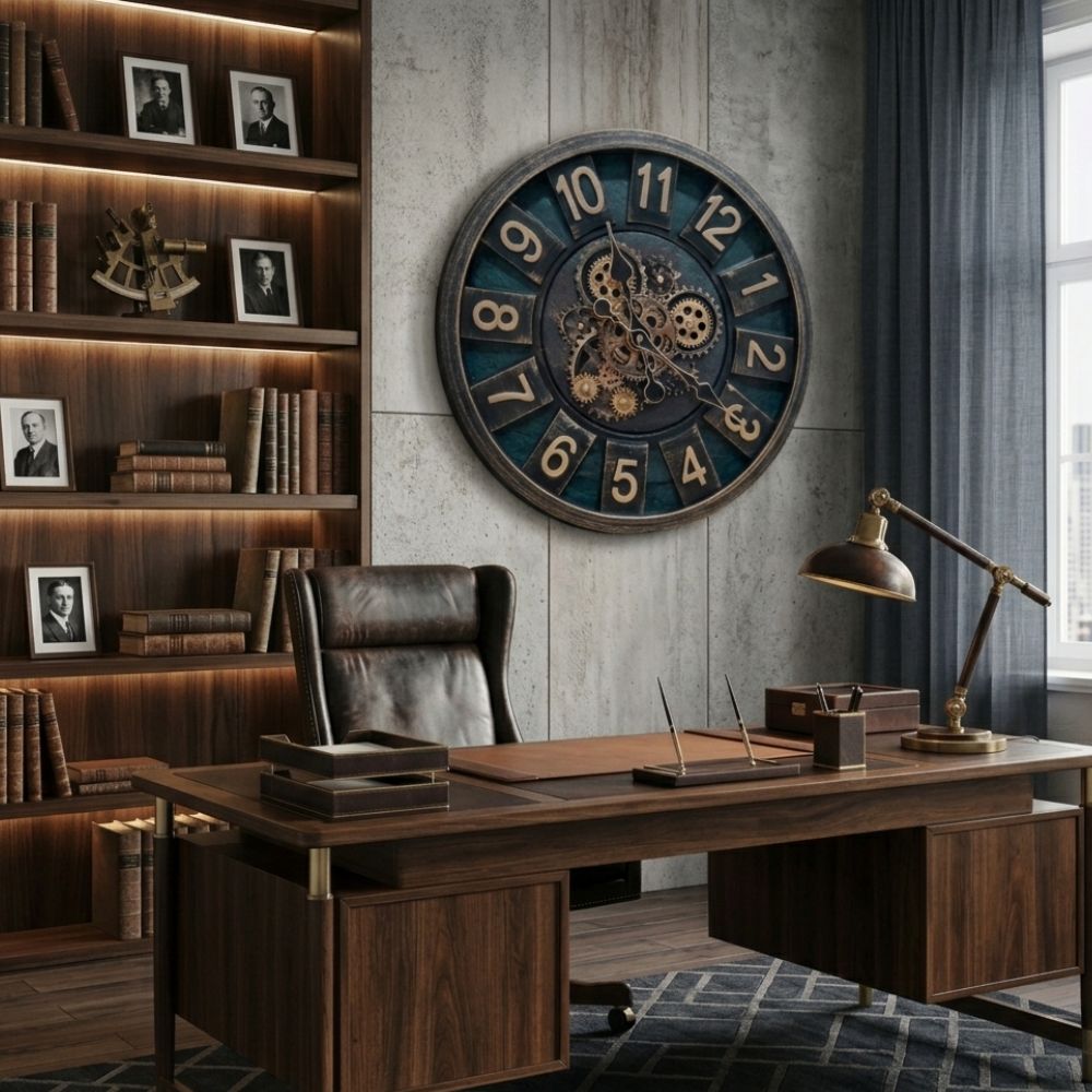 Reloj de Pared Mecatrónico Color Oro Viejo y fabuloso con Estilo Clásico 2 Reloj de Pared Mecatrónico Color Oro Viejo y fabuloso con Estilo Clásico - Imagen 2