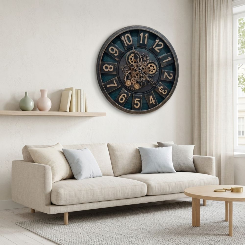 Reloj de Pared Mecatrónico Color Oro Viejo y fabuloso con Estilo Clásico 4 Reloj de Pared Mecatrónico Color Oro Viejo y fabuloso con Estilo Clásico - Imagen 4