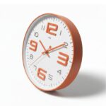 Reloj de Pared Naranja Circular de 30 cm | Decoración Moderna para Hogar u Oficina 5 reloj naranja 1
