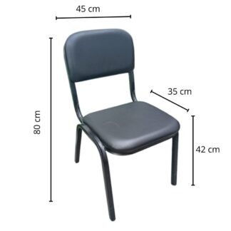 silla fija de metal