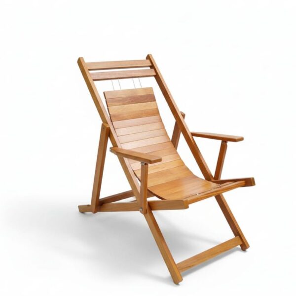 silla perezosa de madera