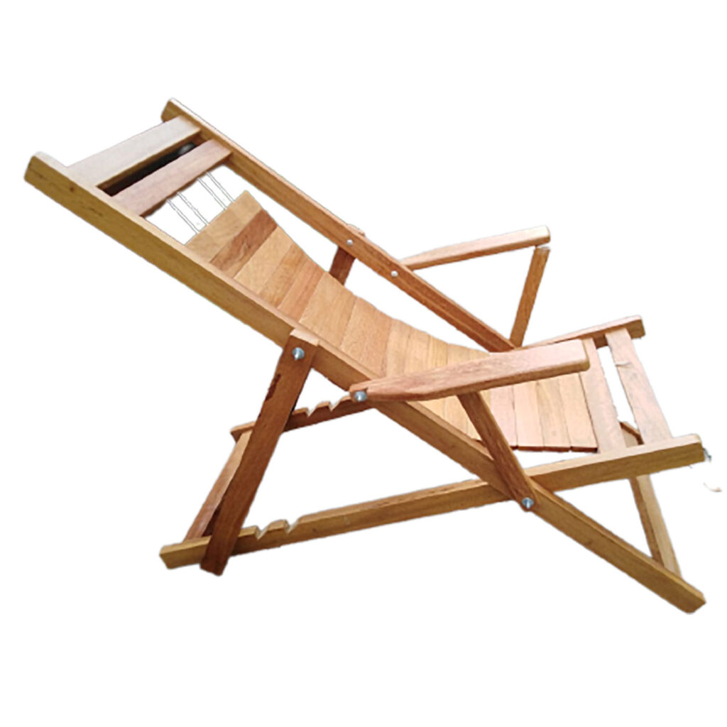 silla perezosa de madera