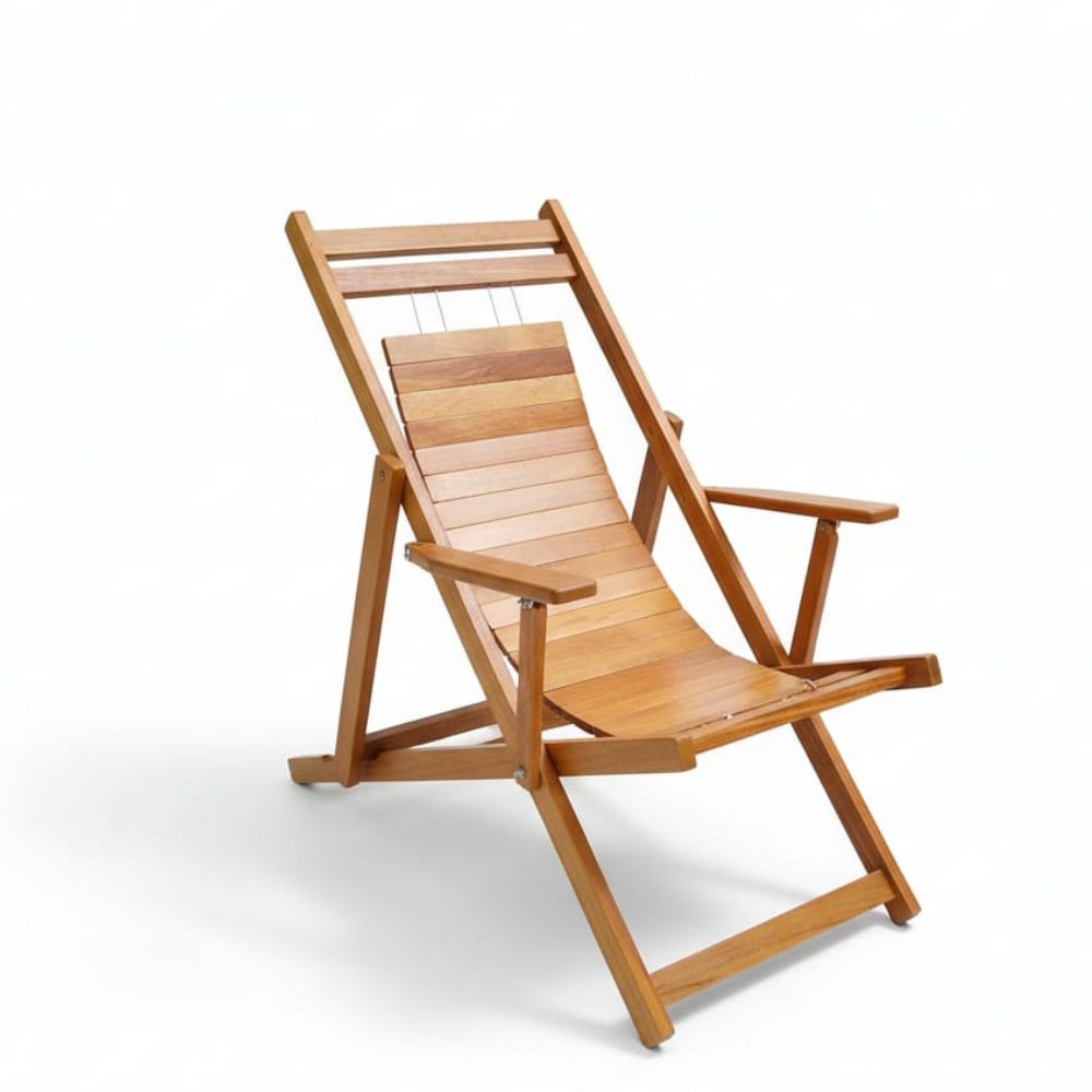 silla perezosa de madera