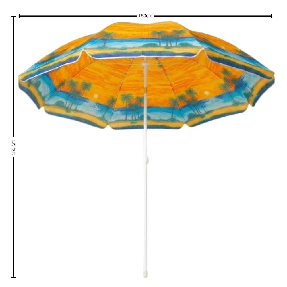 Sombrilla de playa Máncora 1.50mts Proteccion UV Modelo exclusivo 3 sombrilla de playa