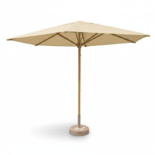 Sombrilla Gigante de madera CON BASE Quitasol terraza de 3.10 mts