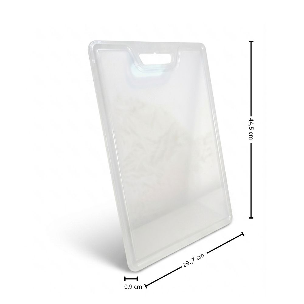 Tabla de cocina para Picar Semi Transparente Blanca 44.5 x 29.7 cm – Resistente y Fácil de Limpiar 5 Tabla de cocina